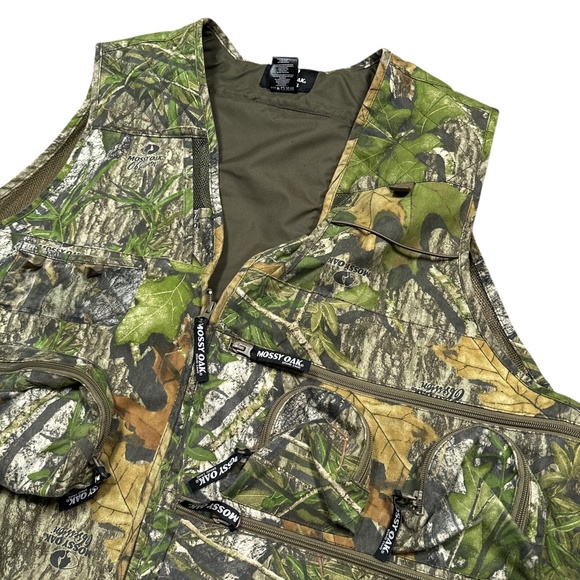 Mossy Oak Obsession Turkey Thugs Camo Utility Hunting Vest Mens 2XL - Picture 5 of 10